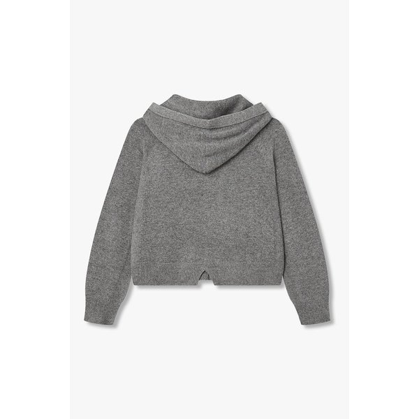 앙고라 블렌드 후드 집업 가디건 7156150100172