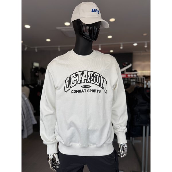 [여주점] UFC 옥타곤 릴렉스핏 맨투맨 오프화이트 U2SWV3301OW