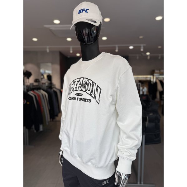 [여주점] UFC 옥타곤 릴렉스핏 맨투맨 오프화이트 U2SWV3301OW
