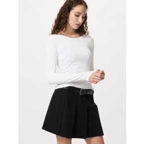 여성 실크블렌드 긴팔 이너티 에어리즘 크루넥 UV차단 핑크 화이트 블랙