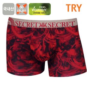 TRY 남성 50D 기하학 패턴 속옷 남자 드로즈팬티 1매