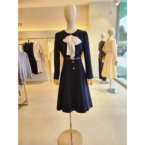 [여주점] [JJ 지고트] 여성 리본 장식 플랩 플레어 원피스 GR2A0OP261