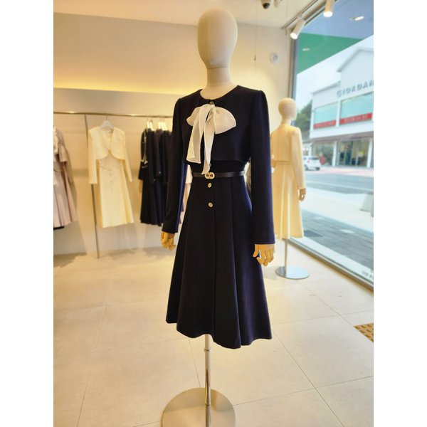 [여주점] [JJ 지고트] 여성 리본 장식 플랩 플레어 원피스 GR2A0OP261