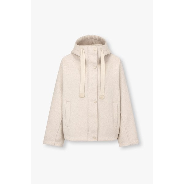 울 믹스 후디드 다운 점퍼 7155417013104