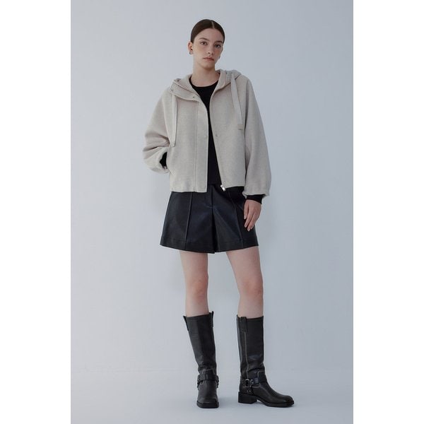 울 믹스 후디드 다운 점퍼 7155417013104