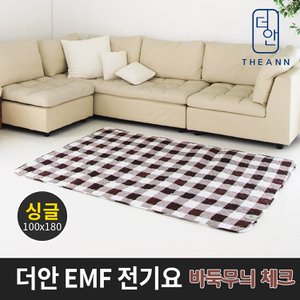 SAPA 더안 EMF 전기요 바둑무늬체크 싱글 100x180cm 매트