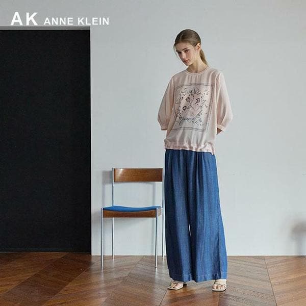 25SS AK 앤클라인 스테디 우븐믹스 티블라우스 4종