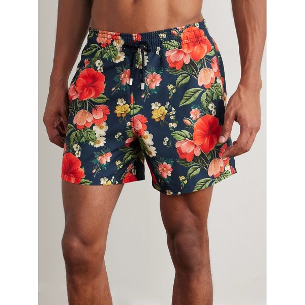 빌보콰 무레아 스트레이트 레그 미드 렝스 프린트 스윔 쇼츠 46376663162874787