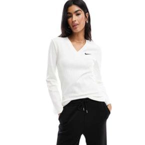 4095681 Nike ribbed jersey top in stone