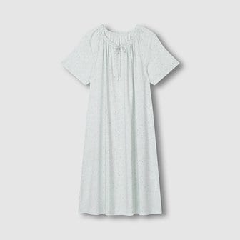 JAJU 여 레이온 도트 반팔 파자마 원피스 J206203060046