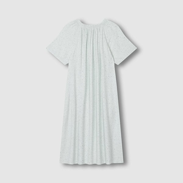 여 레이온 도트 반팔 파자마 원피스 J206203060046