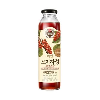  백설 리얼 오미자청 310ml 1박스 15개