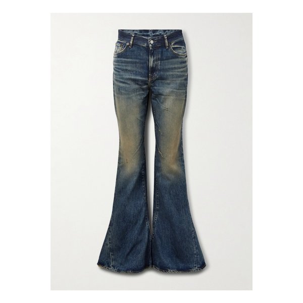 2024 디스트레스 하이라이즈 슬림핏 플레어  진 블루 46376663162861391