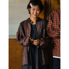 Noel of December Mix Check Shirt S157