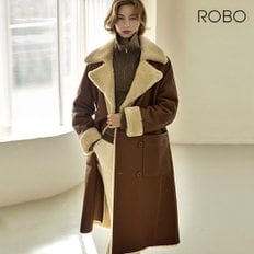 24FW 스페인 라도마社 리버시블 더블 롱 무스탕