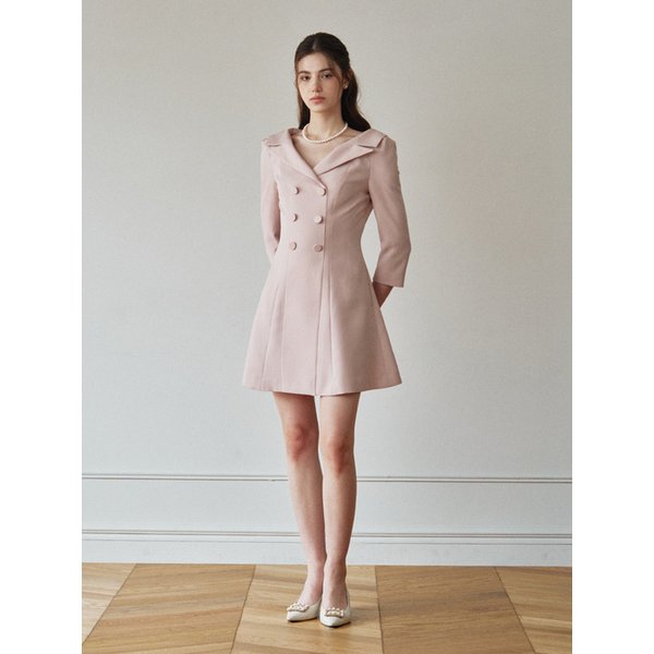 Off-shoulder Jacket Mini One-piece (2 Color)