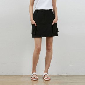 OUT POCKET MINISKIRT BLACK