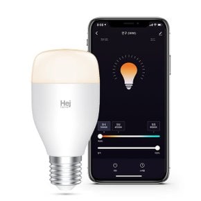 스마트 LED 전구 WW 백색 E26 원격제어 색온도