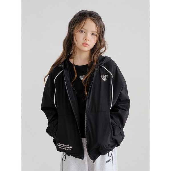 아치 파이핑 후드 윈드자켓