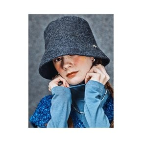 BASIC WOOL CHARCOAL BUCKET HAT