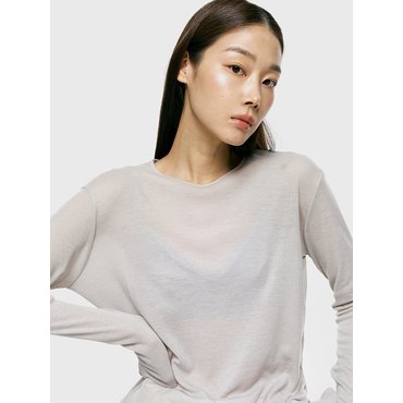 아르카익 tencel basic t-shirt_light gray