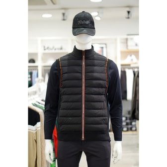 볼빅 [여주점] 골프웨어 남성 골프 우븐패치 니트 베스트 VN902