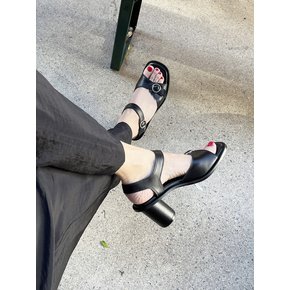 Lian Sandals Leather Black 7cm