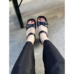 Lian Sandals Leather Black 7cm