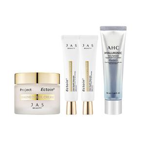 [쟈스] 엑토인 맨얼굴 크림 55ml + 30ml x2 + AHC 히아루로닉 선로션 50ml (S10640835)