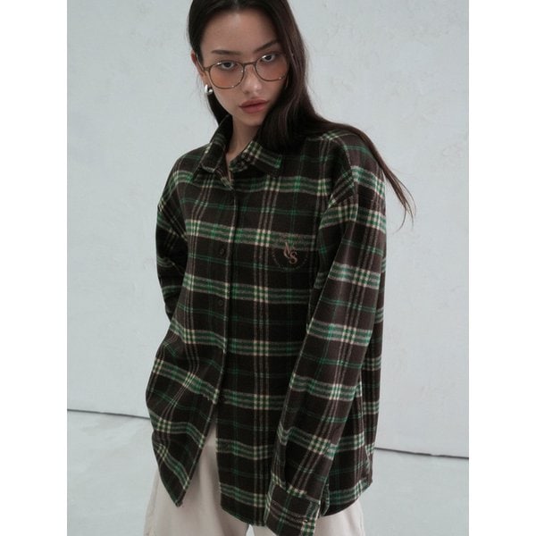 Hiver Check Shirt BROWN