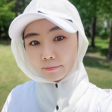 여성 골프마스크 자외선차단 후드형 얼굴햇빛가리개