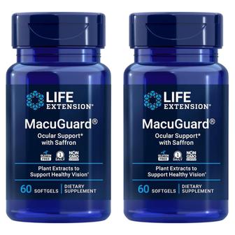 라이프익스텐션 해외직구 Life Extension 라이프익스텐션 마쿠가드 오큘러 샤프란 소프트젤 60정 2개