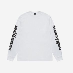 기어 롱슬리브 티셔츠 화이트 Stussy Gear LS T-Shirt White