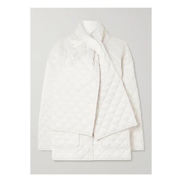 스카프 디테일 퀼티드 재킷 1647597352892718