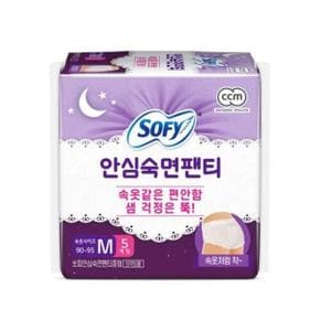 쏘피 일반생리대 바디피트 안심숙면팬티 M 5P x 4개