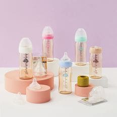 루피너스 PPSU 젖병 240ml 트윈팩 (아쿠아민트)+젖꼭지 3단계(2개입)..[34263668]