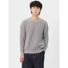 남자 데일리 포근한 색감 루즈핏 레이어드 니트 스웨터 SADS002_P408549030