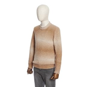 F/W 이태리 직수입 알파카 가로 블록 스트라이프 라운드 니트 _ PODBKT57A