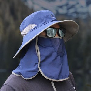 SAPA 싸파 UV 자외선 차단 모자 캡 네이비 낚시 여행 사파리 등산 캠핑