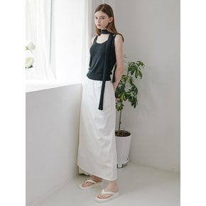 Cotton Tencel Long Skirt