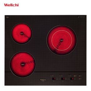 3구 하이라이트 빌트인 매립형 가정용 업소용 원룸 전기레인지 KR-307TC