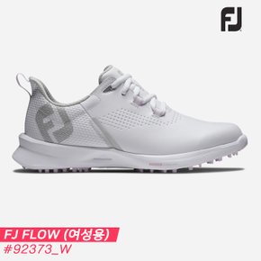 2023 풋조이 FJ 플로우 스파이크리스 골프화[92373/W/화이트+화이트+핑크][여성용][10mm작게]