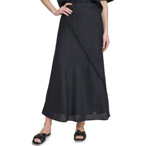 4372732 DKNY Linen Midi Skirt