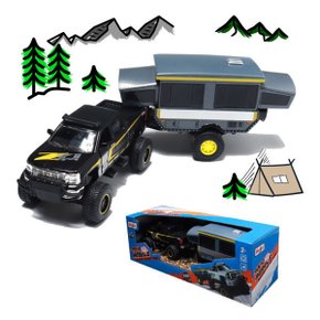 4x4 캠핑트럭 쉐보레픽업트럭 모형자동차장난감 미니카