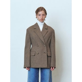 모한 RTF WOOL DOUBLE LINE BLAZER_2COLORS