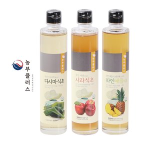 과육 그대로 발효한 파인애플식초 사과식초 다시마식초 300ml