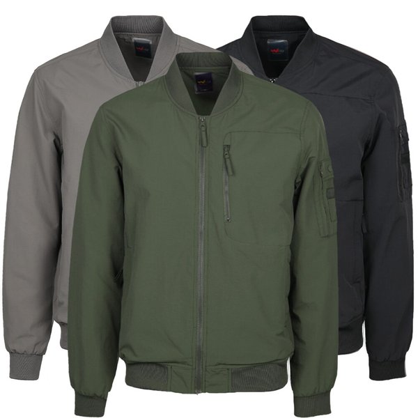 남자 간절기 카라 시보리 항공 점퍼 IE-JUA-WK6