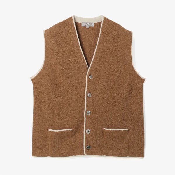 라파 RAFFA VALENTINO V-OPEN VEST 알파카 베스트 브라운 품번 FAF2M20000A50 신세계백화점 센텀시티점 샌프란시스코마켓 정품 상세 안내 1