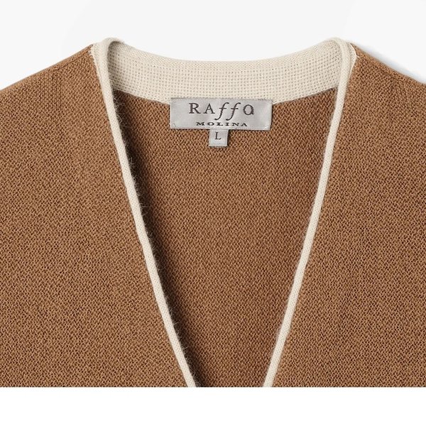 라파 RAFFA VALENTINO V-OPEN VEST 알파카 베스트 브라운 품번 FAF2M20000A50 신세계백화점 센텀시티점 샌프란시스코마켓 정품 상세 안내 3