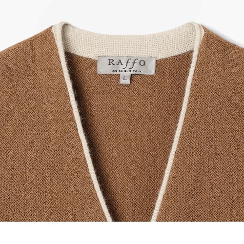 라파 RAFFA VALENTINO V-OPEN VEST 알파카 베스트 브라운 품번 FAF2M20000A50 신세계백화점 센텀시티점 샌프란시스코마켓 정품 상세 안내 3